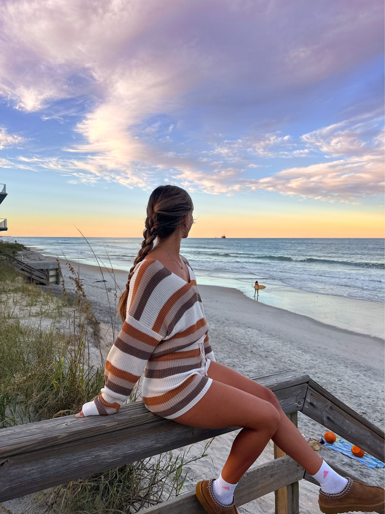 Striped knit sweater set fall essential style with Uggs, cozy fall outfit 

#LTKSeasonal #LTKfindsunder50 #LTKstyletip
