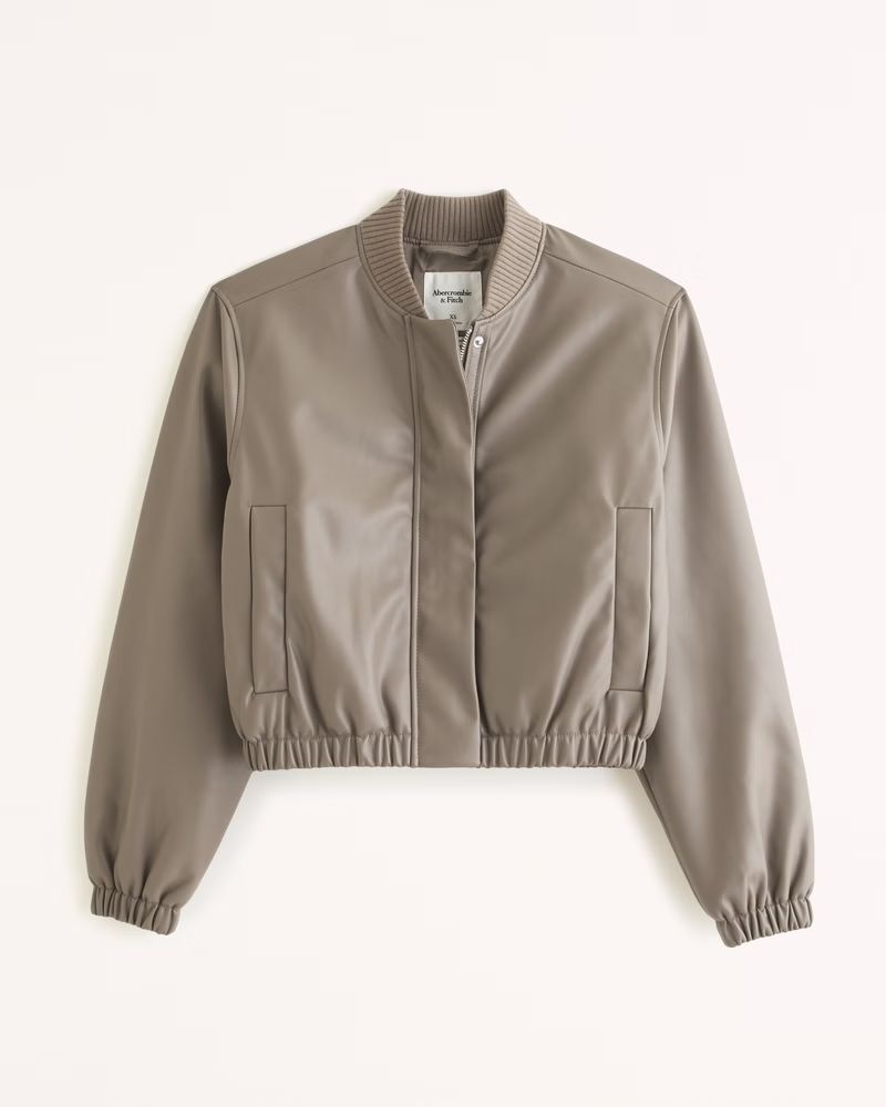 Shrunken Bomber Jacket | Abercrombie & Fitch (US)