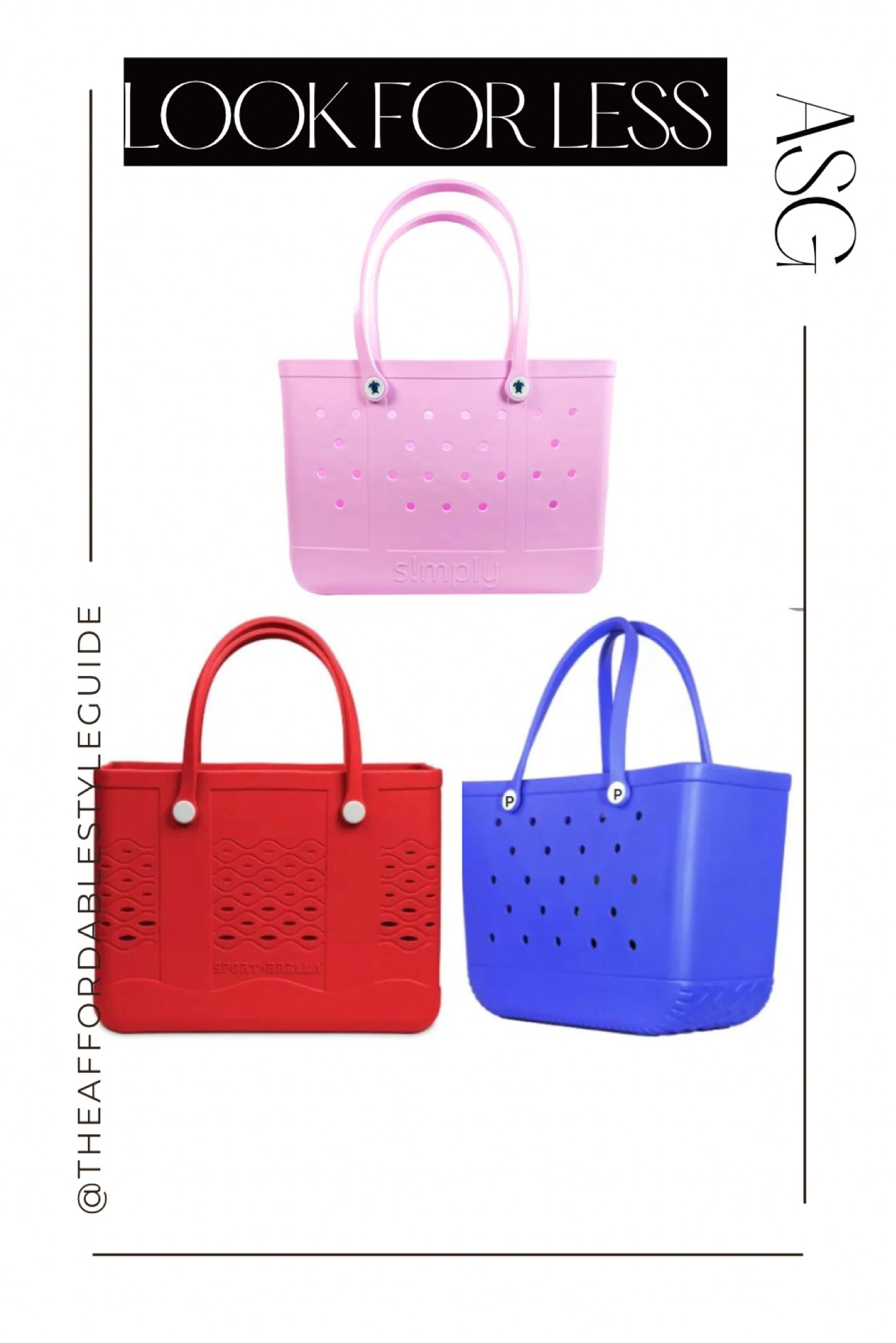 Beach tote bogg bag look for less. 

#LTKitbag #LTKunder50