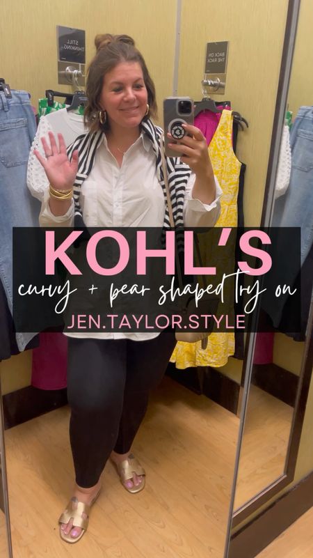 Kohl’s dressing room try on! Found some cute spring and summer outfit options and some great curvy + pear shape friendly pieces. 🙌🏻 I wear XL/XXL/1X/18 in most Kohl’s styles. Lots of these are also on sale! 

Plus size dress, plus size outfit, midsize outfit, cropped pants outfit, teacher outfit 

#LTKplussize #LTKover40 #LTKfindsunder50