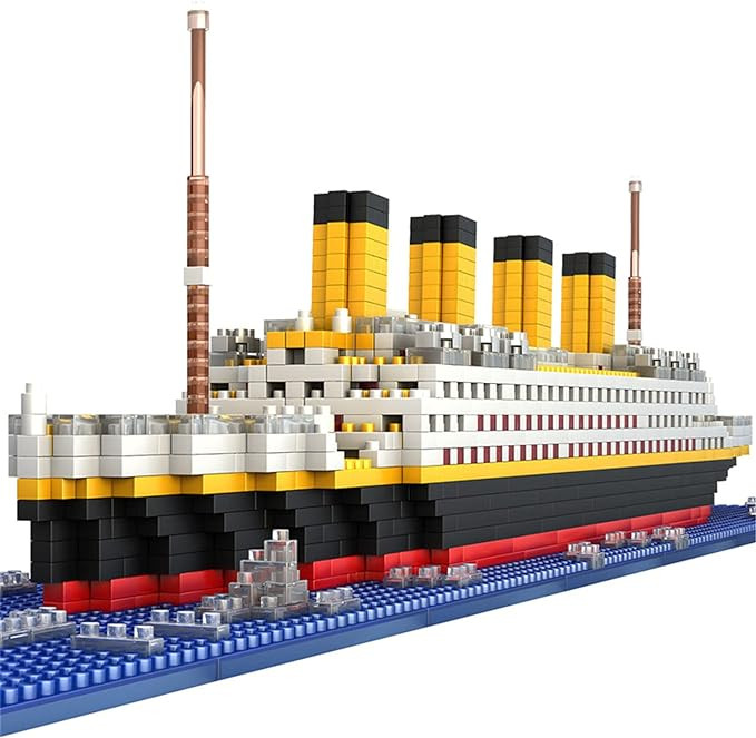 Titanic Ship Model Building Block Set, 3D Puzzle Sets DIY Educational Toys, Bricks Toy-with 1860P... | Amazon (US)