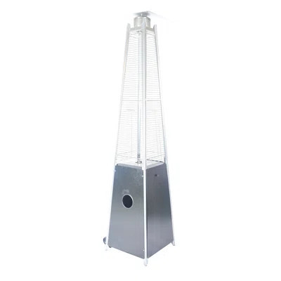 40,000 Btu Propane Standing Patio Heater Stainless Steel | Wayfair North America