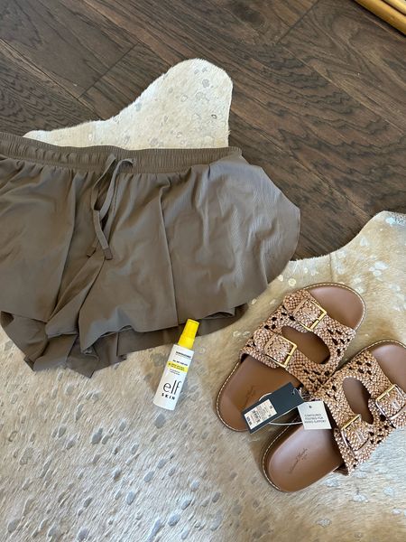My latest Target haul!! I’m super excited about this spf setting spray, these mushroom colored shorts are so cute and these sandals are SO comfy!! 

I’m wearing sizes: 
shorts: L
sandals: 10



#LTKActive #LTKStyleTip #LTKMidsize
