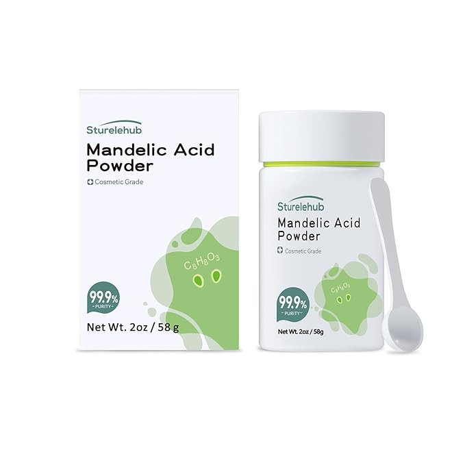 Sturelehub Mandelic Acid Powder, 2OZ / 58g 99.9% Purity, Natural, Cosmetic Grade, DIY Mandelic Ac... | Amazon (US)