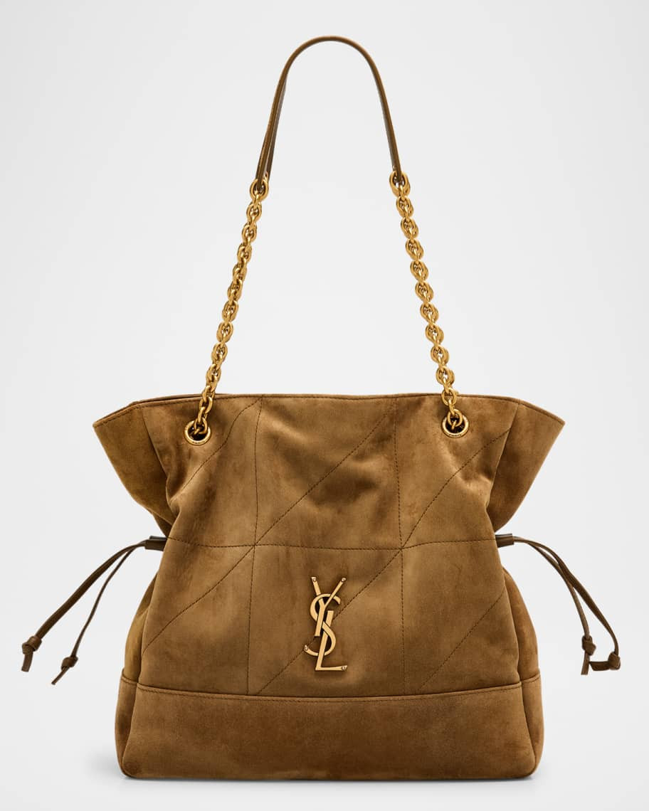 Saint Laurent Jamie 4.3 Medium YSL Tote Bag in Suede | Neiman Marcus