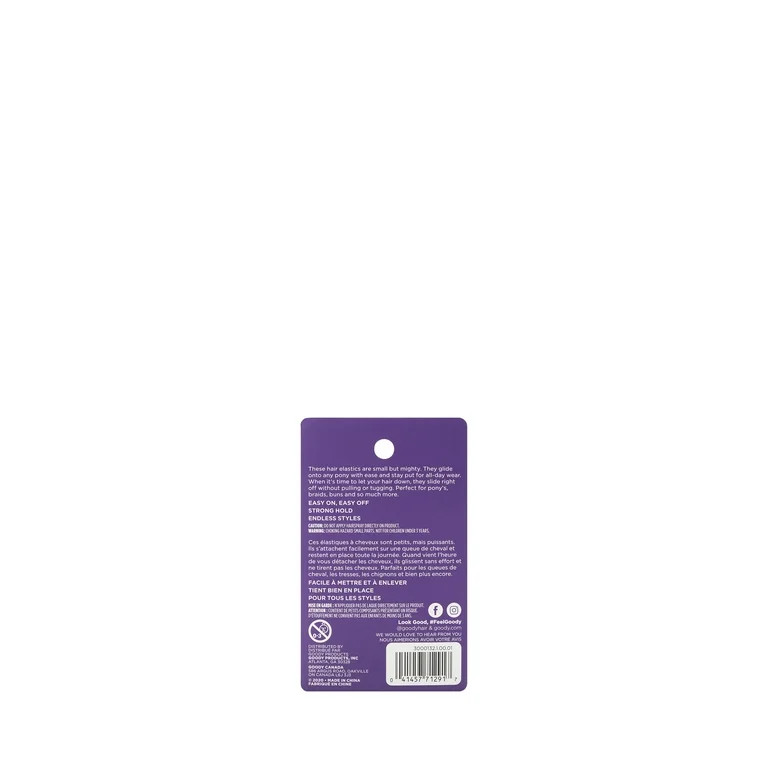 Goody Classics Hair Elastic, Polybands Clear, 75 CT | Walmart (US)