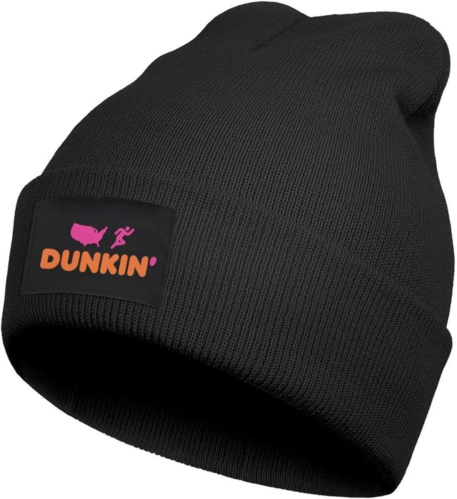 Dunkin-Donuts-Coffee-Logo- Mens Knit Caps Warm Slouchy Beanie Hat Unisex Vintage | Amazon (US)
