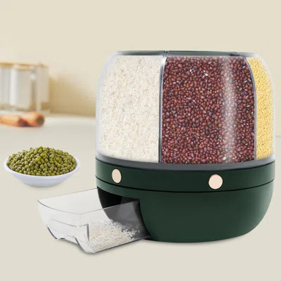 Darryon 6-Grid 13.2Lbs Rotating Rice Dispenser Cereal Dispenser | Wayfair North America