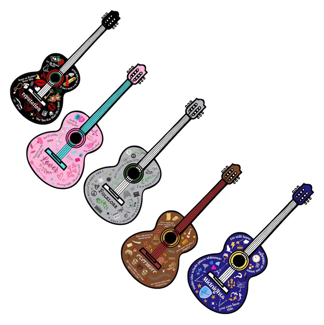 Taylor Swift Digital Download Recent Album PNG Bundle Guitars Transparent Background 'digital Dow... | Etsy (US)