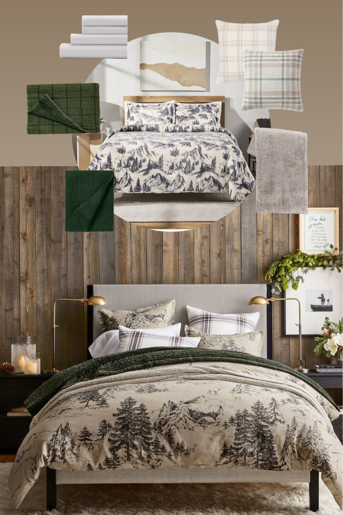 Rustic Forest Bedding. Christmas bedding. Christmas bedroom. Details on a Dime  

#LTKHome #LTKHoliday #LTKSeasonal