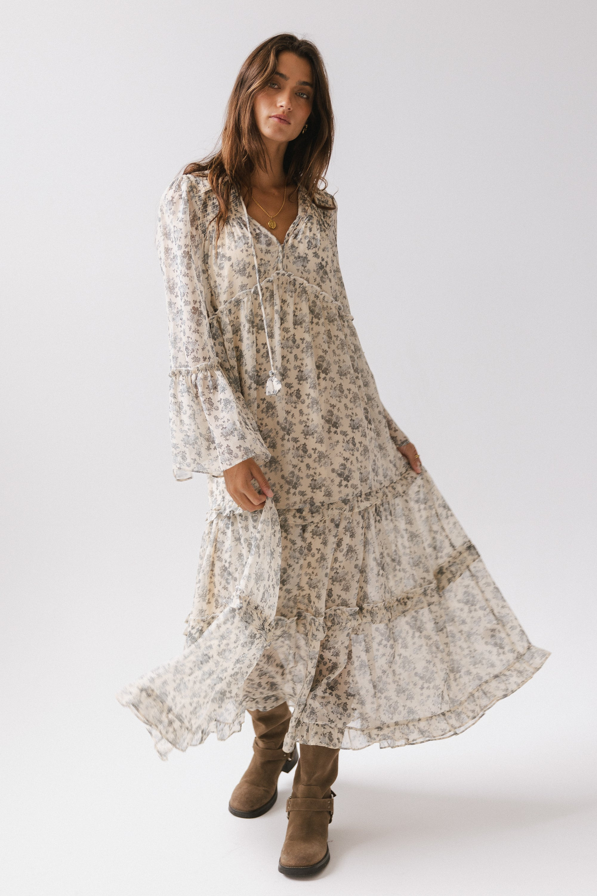 Luna Floral Maxi Dress | Böhme US