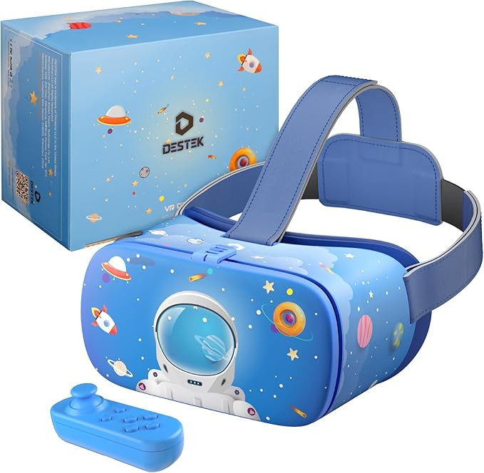DESTEK VR Dream Headset for Kids, Gift Ideas for Explore The Unknown, 110° FOV Anti-Blue Light E... | Amazon (US)