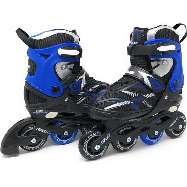Adjustable Inline Skates, Blue/Black | Maisonette