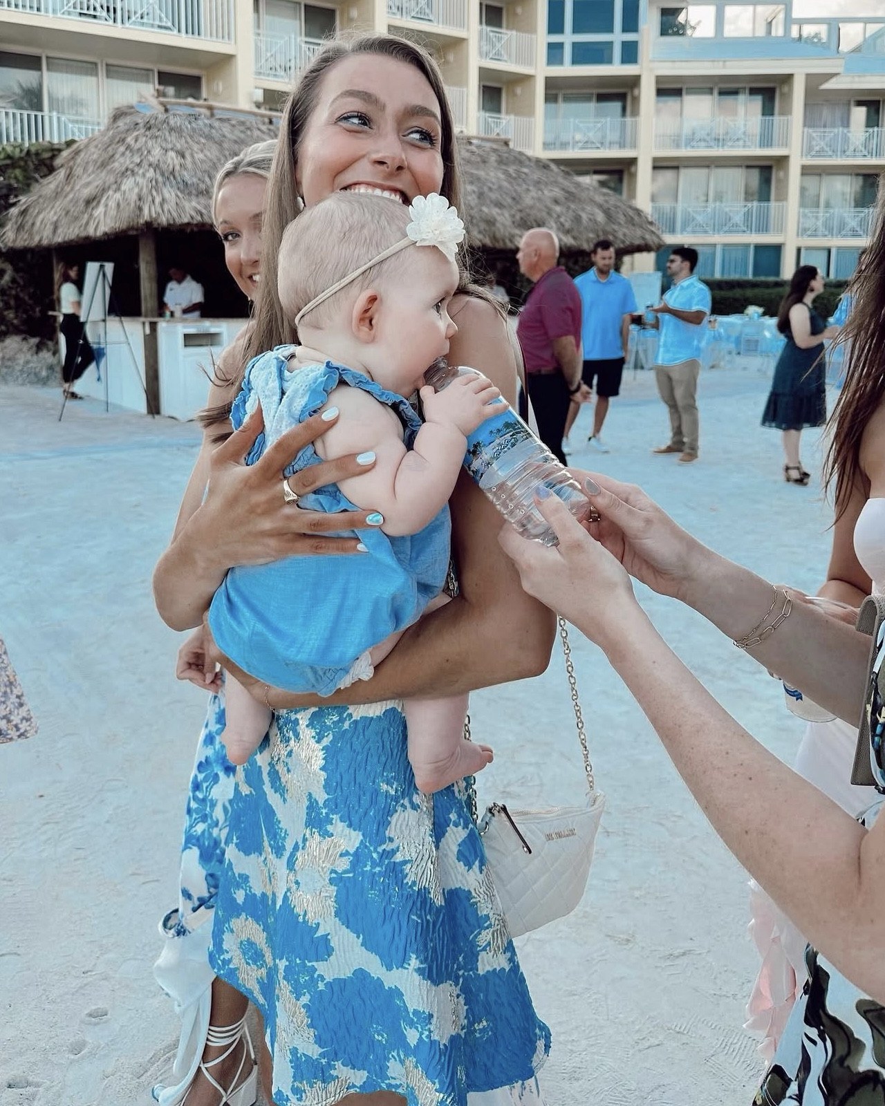 the perfect rehearsal dinner dress 💙🩵🤍

#LTKParties #LTKSummerEdit #LTKWedding