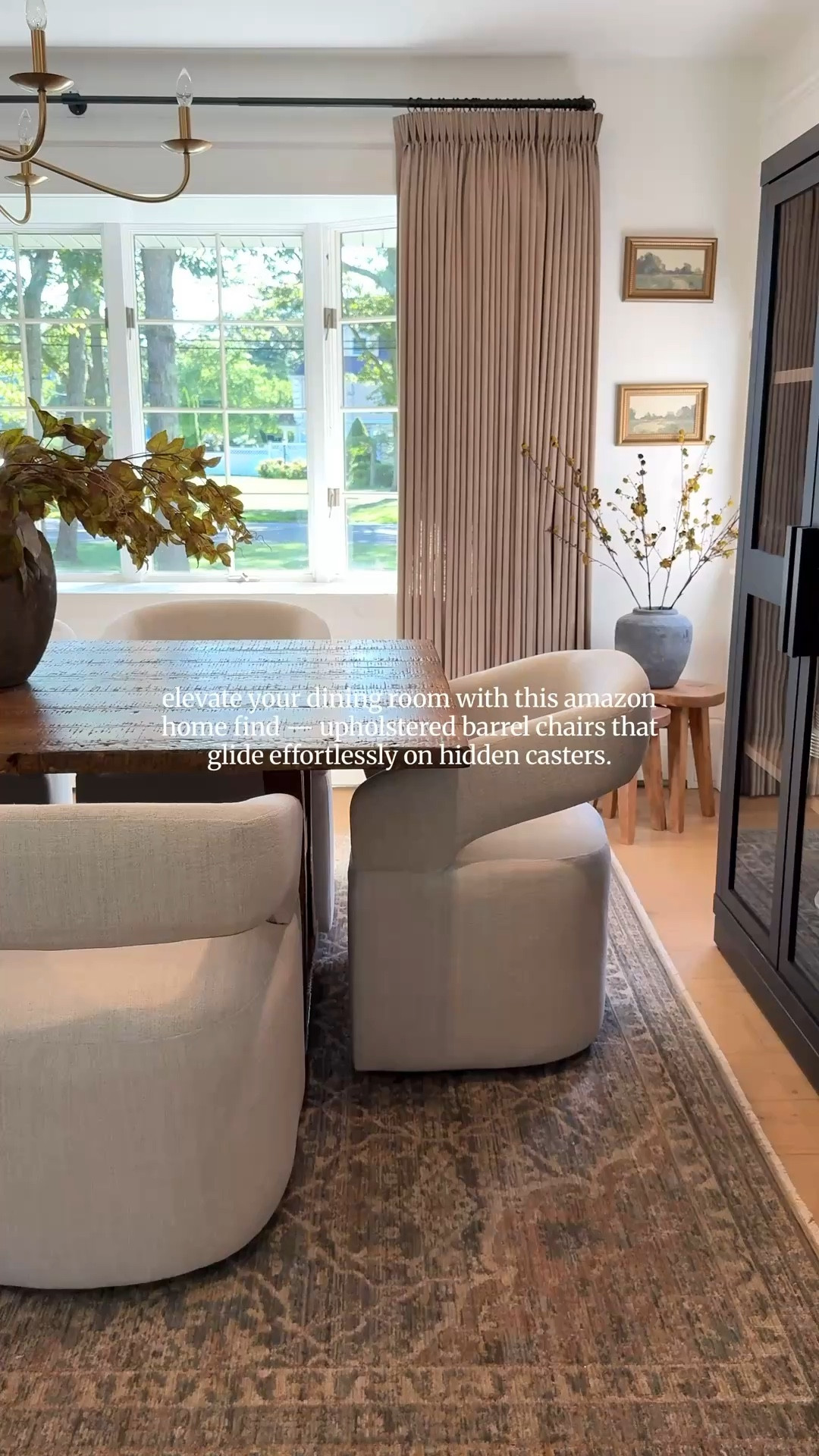 I love adding cozy, affordable, organic modern pieces to my home that create that lived-in style. These upholstered barrel dining chairs glide on hidden casters. They’re very comfortable and the fabric is incredibly soft. They come in a few different neutral-colored fabrics. Shown in linen. Can also be used as an accent chair without casters.

amazon | dining room | seating | entertaining | neutral home | earthy 



#LTKSaleAlert #LTKmomlife #LTKHome