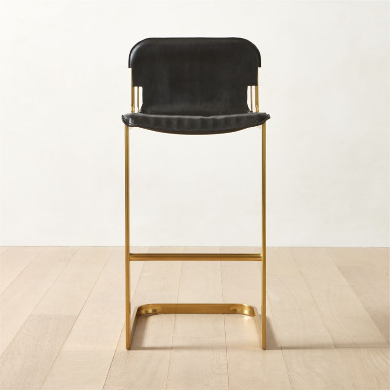 Rake Brass Bar Stool + Reviews | CB2 | CB2