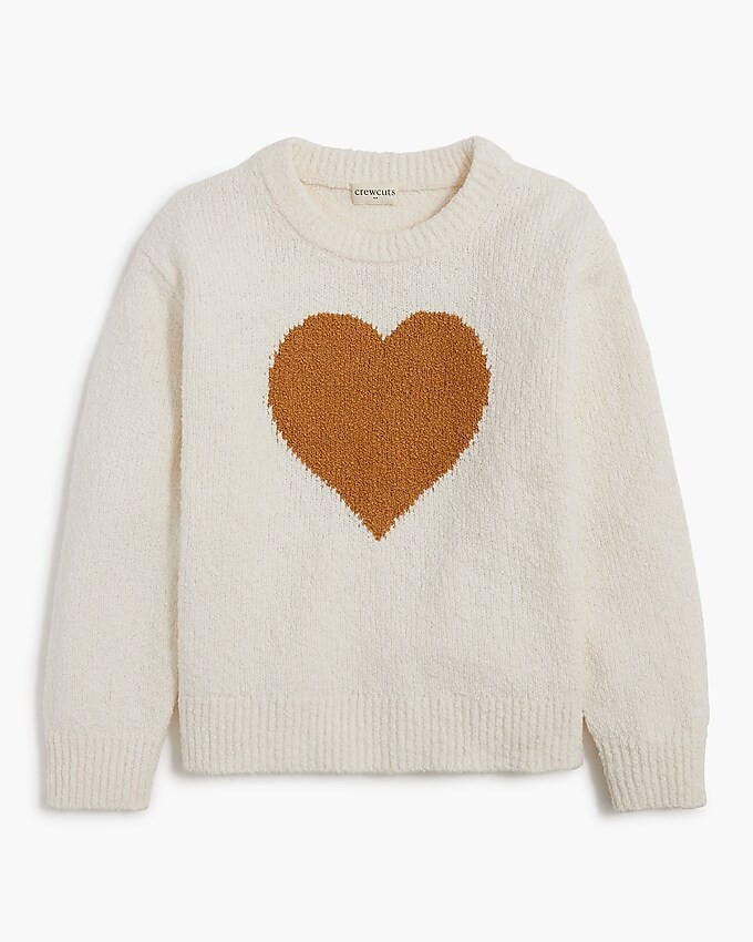 Girls' heart pullover sweater | J.Crew Factory
