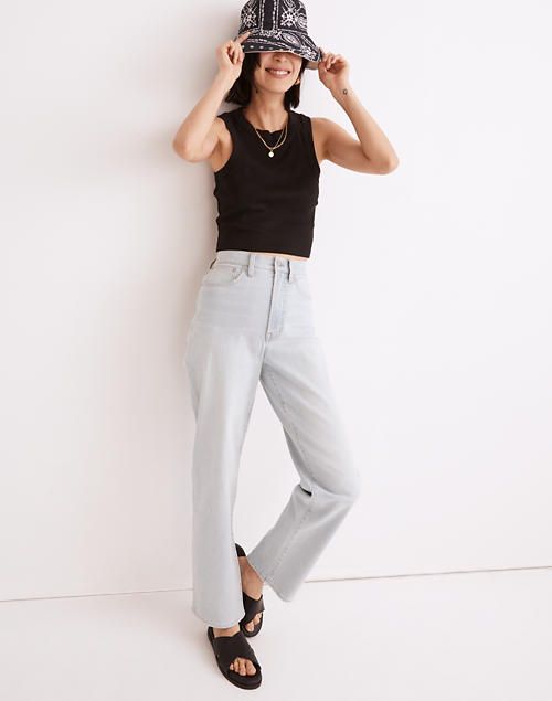 The Perfect Vintage Straight Jean in Mosedale Wash | Madewell