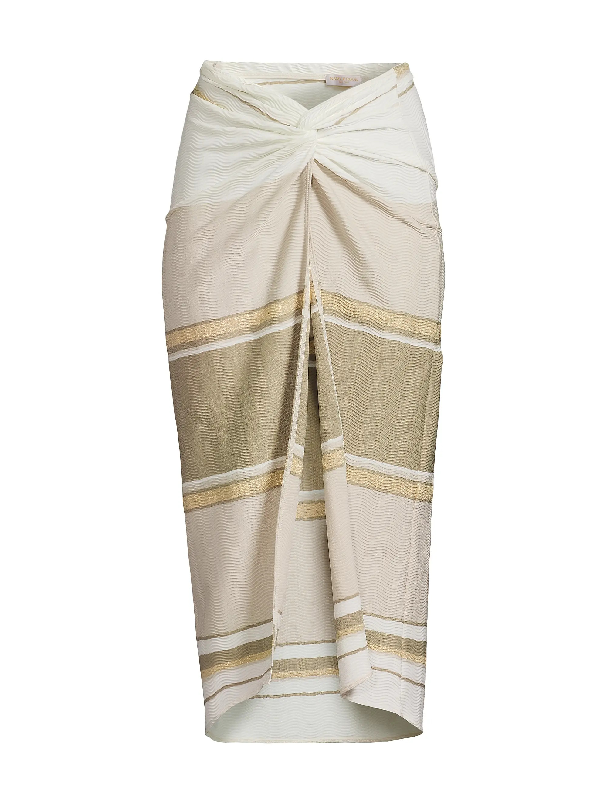 Shop Ramy Brook Xana Knotted Midi-Skirt | Saks Fifth Avenue | Saks Fifth Avenue