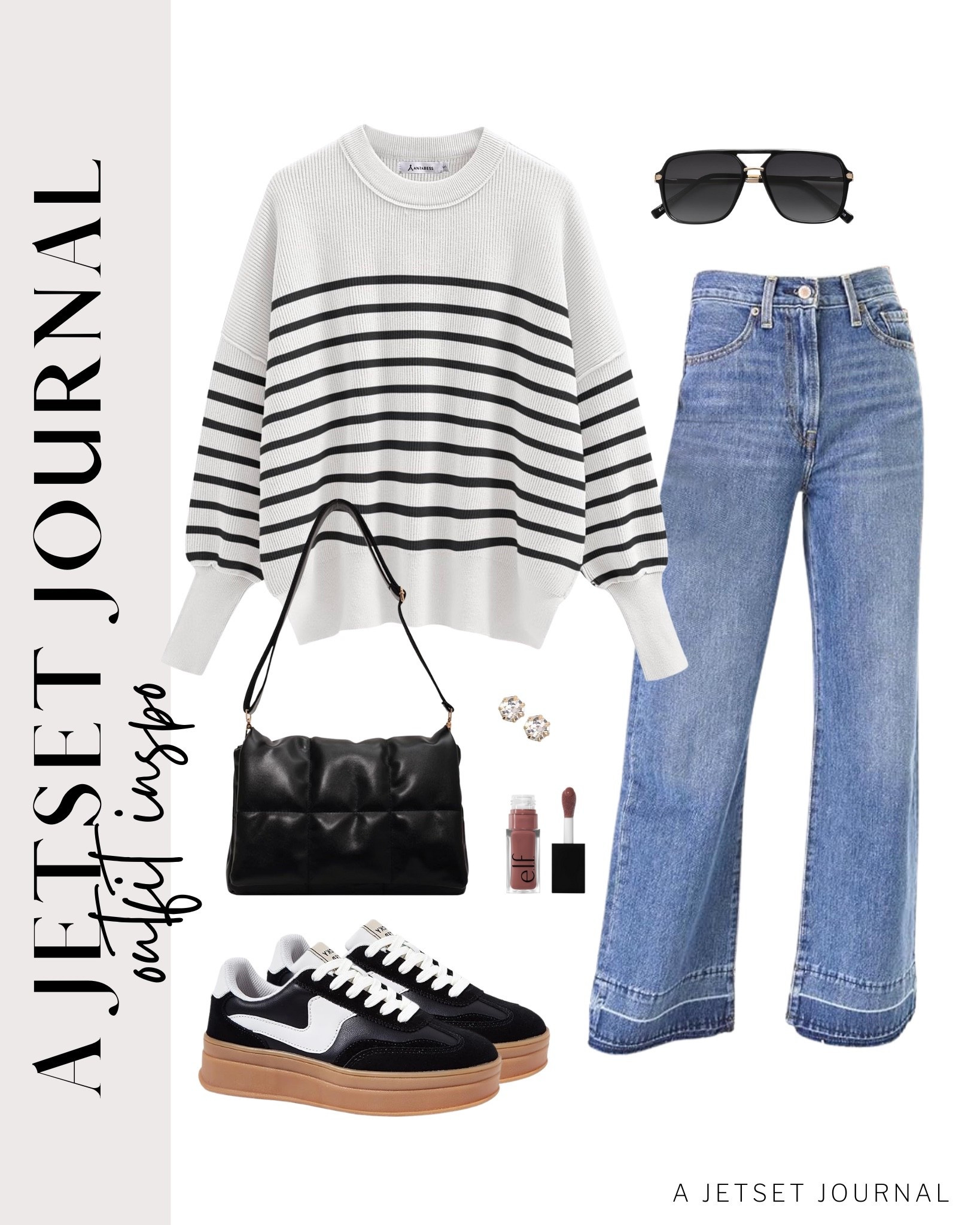 Keeping it simple with a cozy sweater, jeans, and a few accessories!
high waisted wide leg jeans, studded earrings, lip oil, airport outfit, fall fashion, comfy outfit, fall style, everyday look, running errand outfit idea, makeup favorite, beauty must have, affordable style, amazon fashion

#LTKU #LTKSeasonal #LTKStyleTip