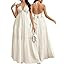 Narecte Women's Maxi Summer Dresses Halter V Neck Beach Dresses for Women A-Line Casual Dress for... | Amazon (US)