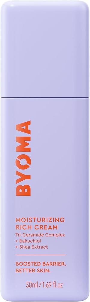 BYOMA Moisturizing Rich Cream - Barrier Repair Cream Face Lotion with Bakuchiol & Shea Extract - ... | Amazon (US)