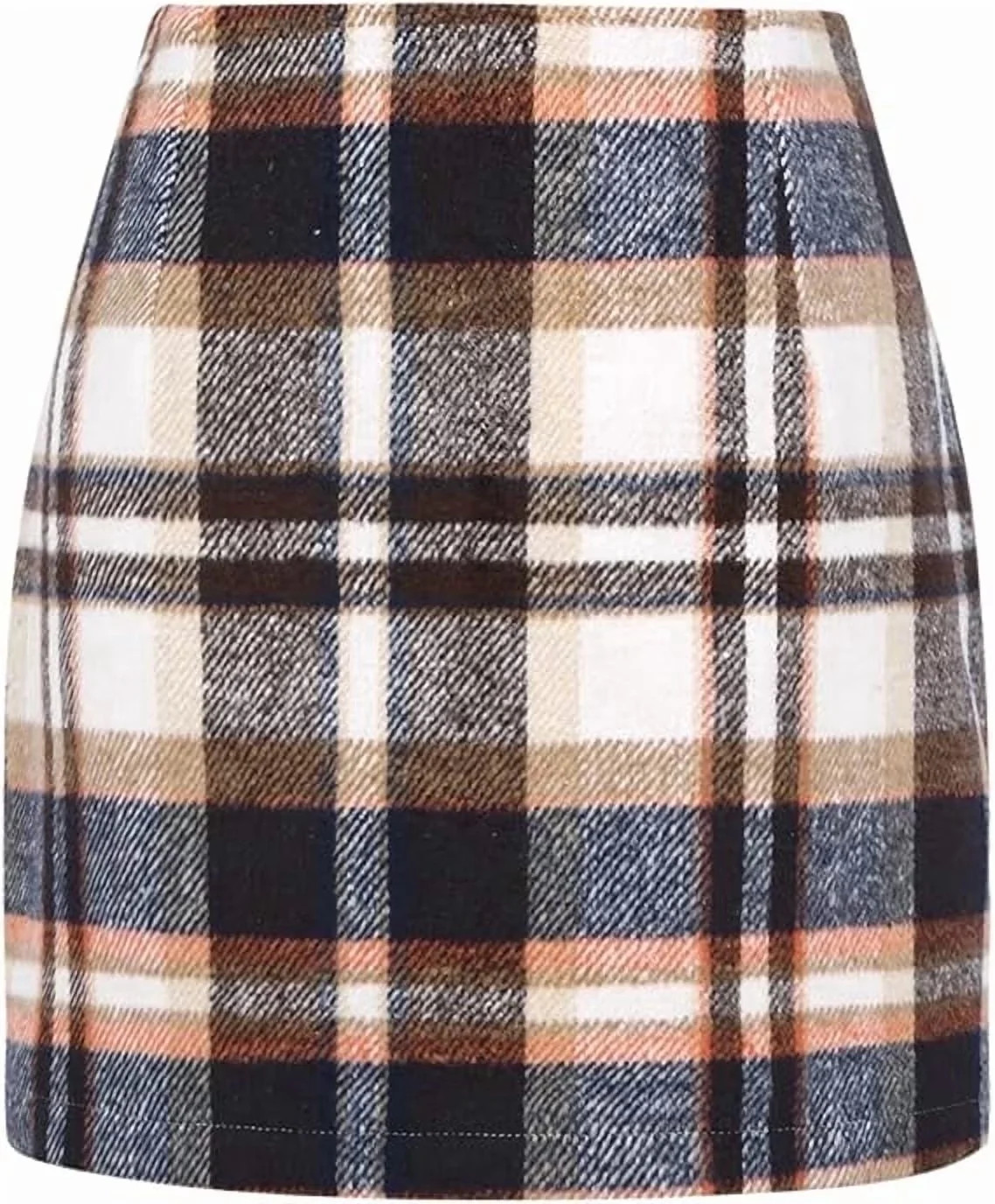 SOMER Women\u2019s Plaid Skirt High Waist Mini Skirt Bodycon Pencil Short Skirts Casual Slim Fit ... | Walmart (US)