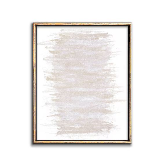 White on White Wall Art Abstract Painting Printable Artwork | Etsy | Etsy (US)