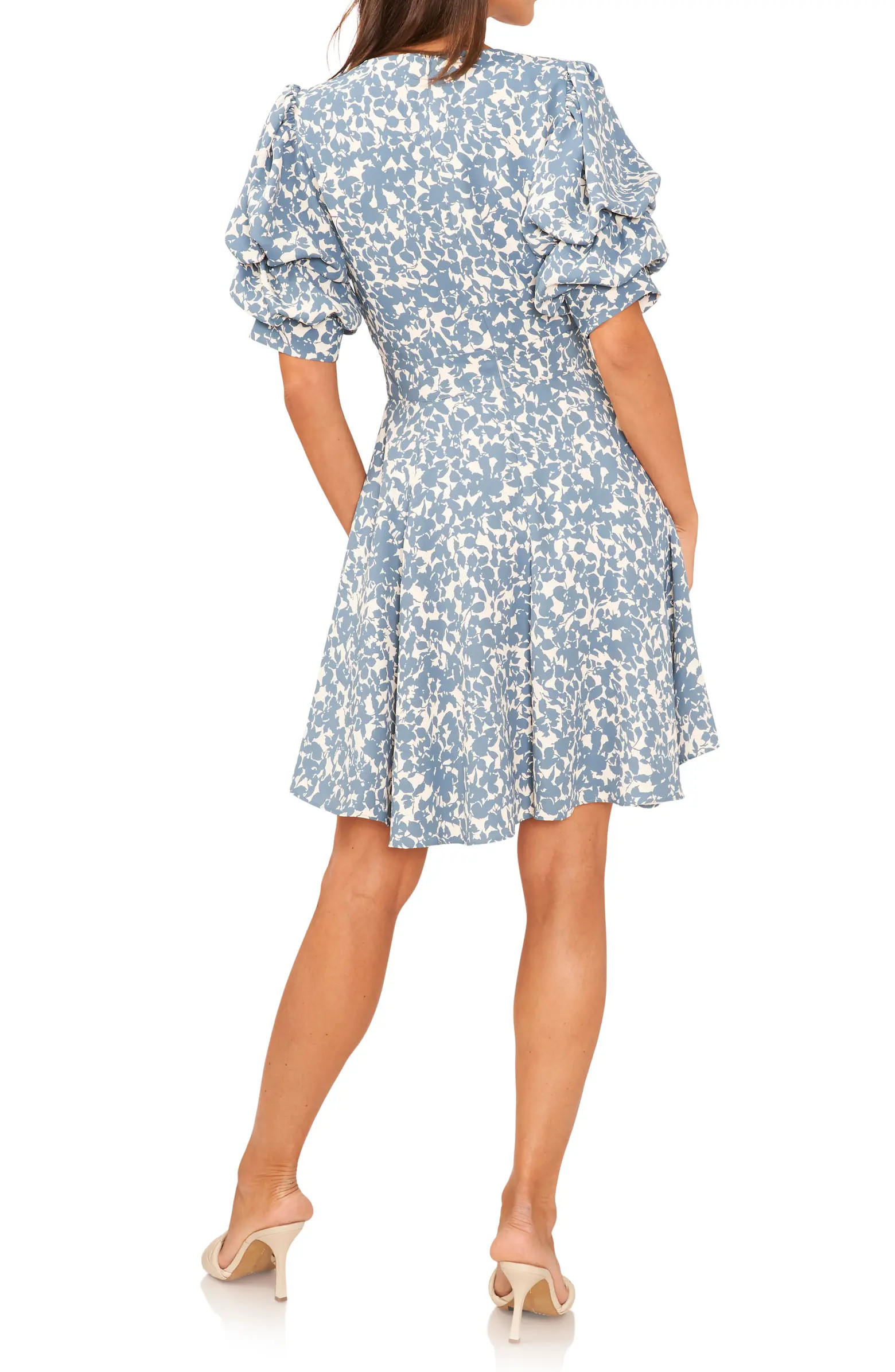 Tiered Puff Sleeve Dress | Nordstrom