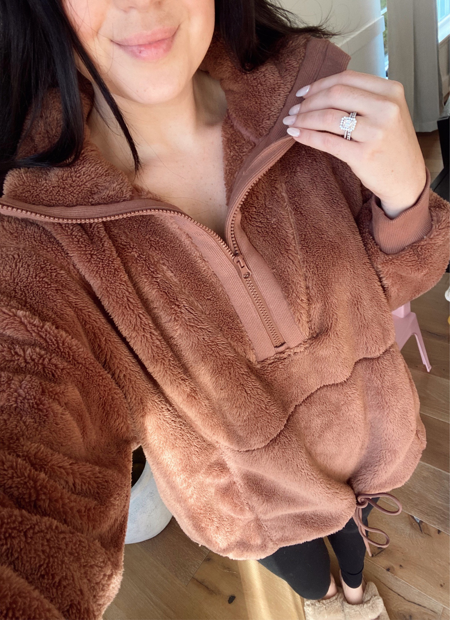 The cutest pullover ever! It’s $40 and cozy as heck! #athleisure #sherpa #cozy #under45 #pullover #mom #ootd 

#LTKunder50 #LTKstyletip #LTKSeasonal