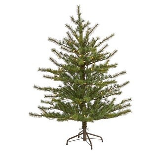 4' Vancouver Mountain Pine Artificial Christmas Tree with 100 Clear Lights and 374 Bendable Branc... | Bed Bath & Beyond