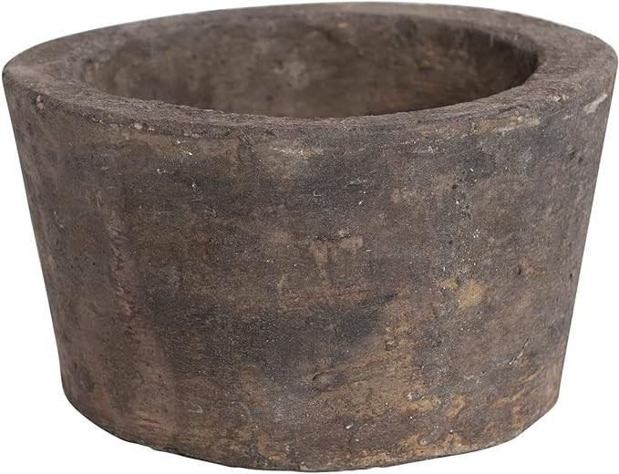 Creative Co-Op Reclaimed Decorative Concrete Feeder, Distressed Brown Finish Container | Amazon (US)