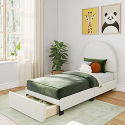 Kenzie Upholstered Twin Bed | max & lily