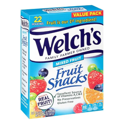 Welch's Mixed Fruit Snacks - 19.8oz/22ct | Target