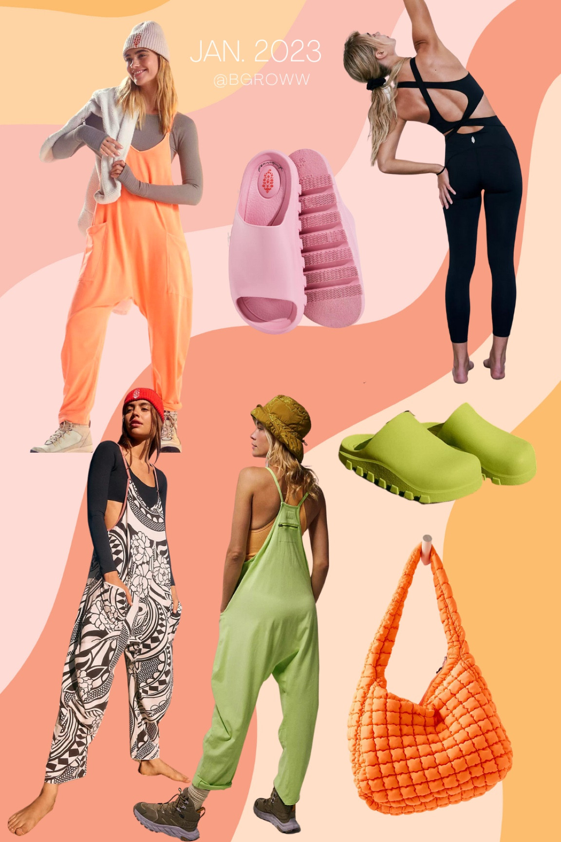 fresh finds
Spring preview
Colorful style midsize 
FP free people
Slides clogs quilted bag comfy casual
Baggy style



#LTKFind #LTKSeasonal #LTKunder100