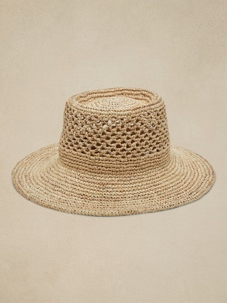 Crochet Straw Hat | Banana Republic (US)