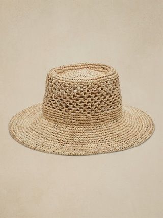 Crochet Straw Hat | Banana Republic (US)