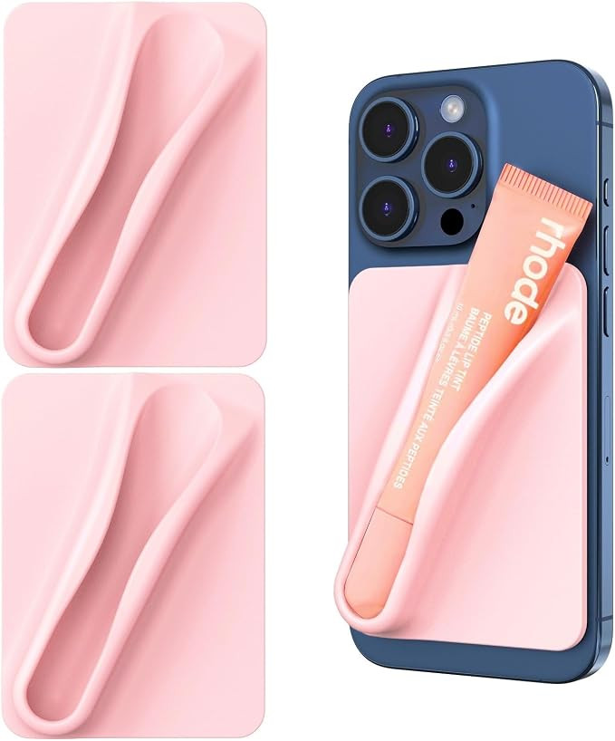 2 Pack Lip Gloss Adhesive Sleeve for Cell Phone, Silky Silicone Lip Holder Stick-on Phone Case, C... | Amazon (CA)