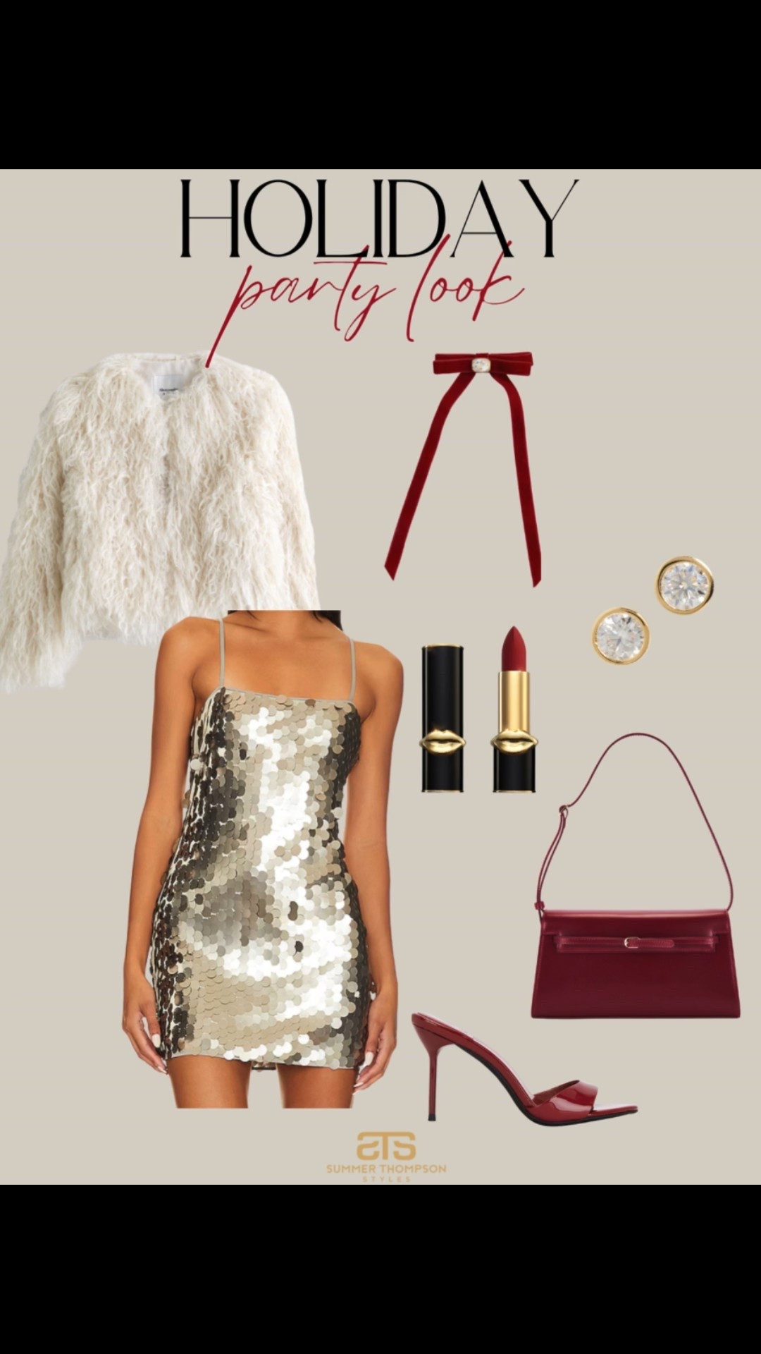Holiday party. Christmas. Sequins. New years. Mini dress. Bow. Red. Faux fur. Trending. Best sellers. Viral. Holiday style  

#LTKHoliday #LTKStyleTip #LTKSeasonal