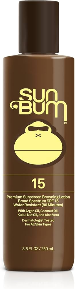 Sun Bum SPF 15 Browning Body Lotion - Water-Resistant Broad Spectrum Moisturizing Tanning Lotion ... | Amazon (US)
