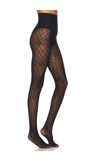 Lattice Net Thigh in Black | Revolve Clothing (Global)