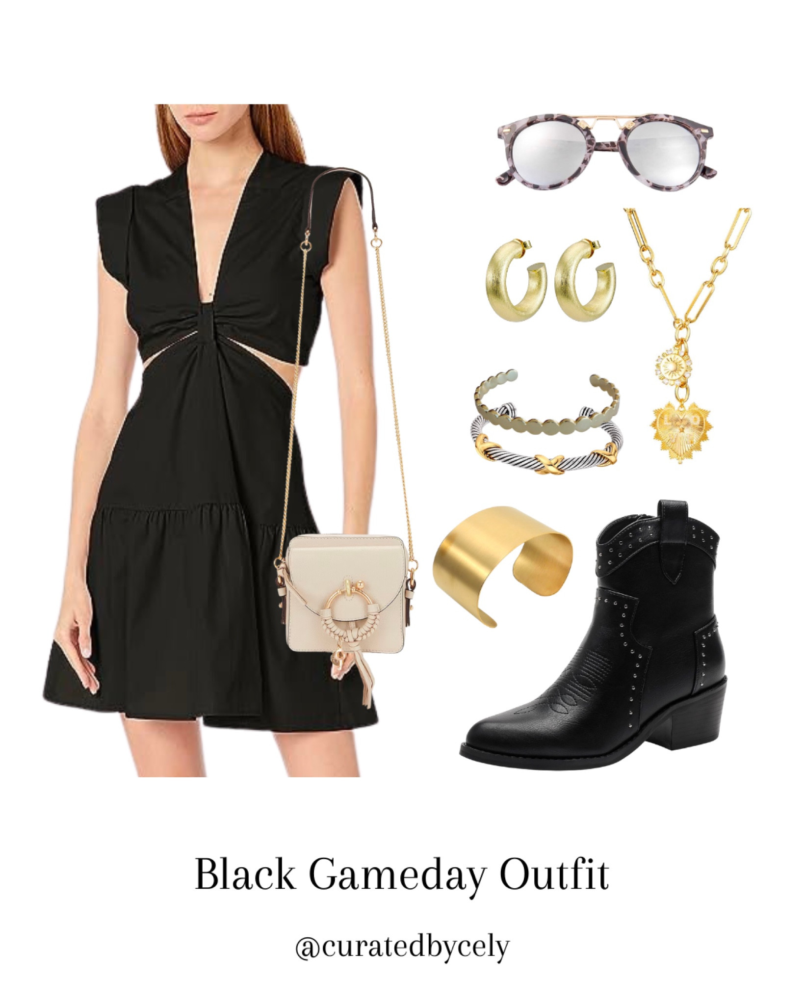 Black Gameday Outfit

#LTKfindsunder100 #LTKshoecrush #LTKsalealert