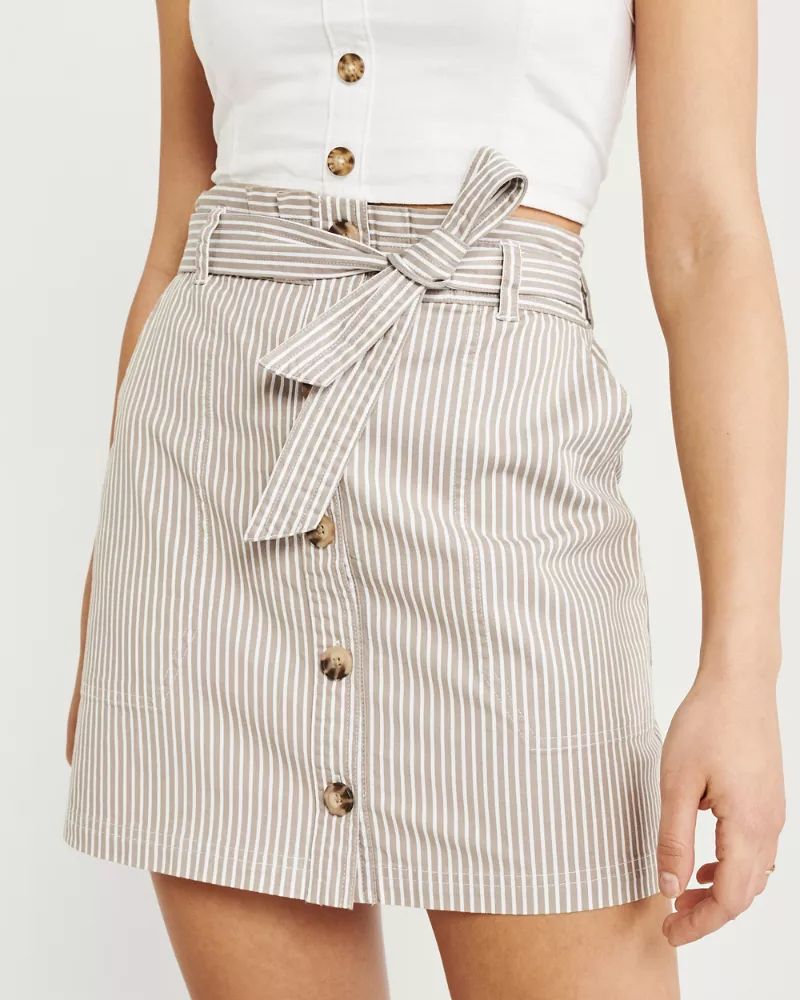 Utility Button-Up Skirt | Abercrombie & Fitch US & UK