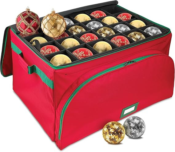 HOLDN’ STORAGE Premium Christmas Ornament Storage Container - Holds Up to 72-4” Ornaments Dur... | Amazon (US)