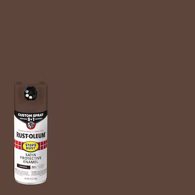 Rust-Oleum Stops Rust 5-in-1-Pack Satin Dark Brown Spray Paint (NET WT. 12-oz) | Lowe's