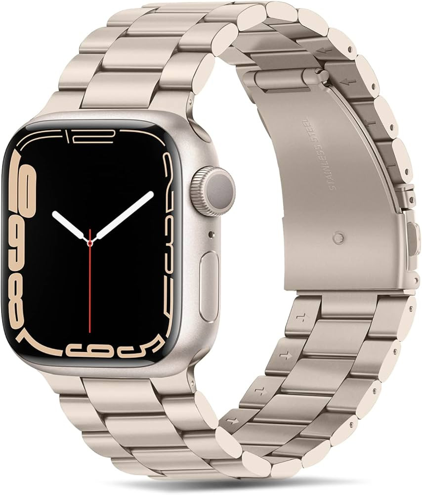 Tasikar Band Compatible with Apple Watch Band 49mm 45mm 44mm 42mm Premium Stainless Steel Metal R... | Amazon (US)