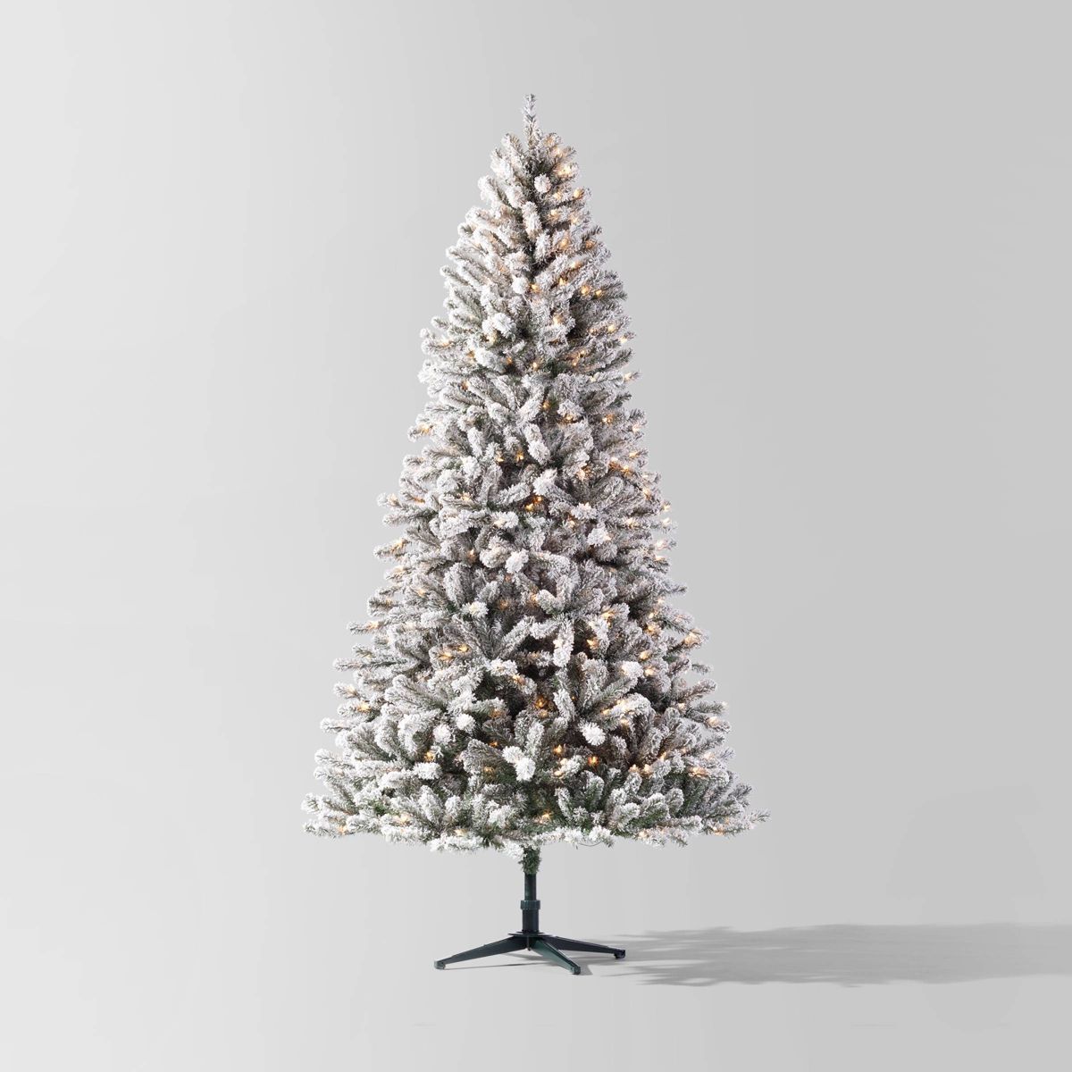 7.5' Pre-lit Flocked Full Alberta Spruce Artificial Christmas Tree Clear Lights - Wondershop™ | Target