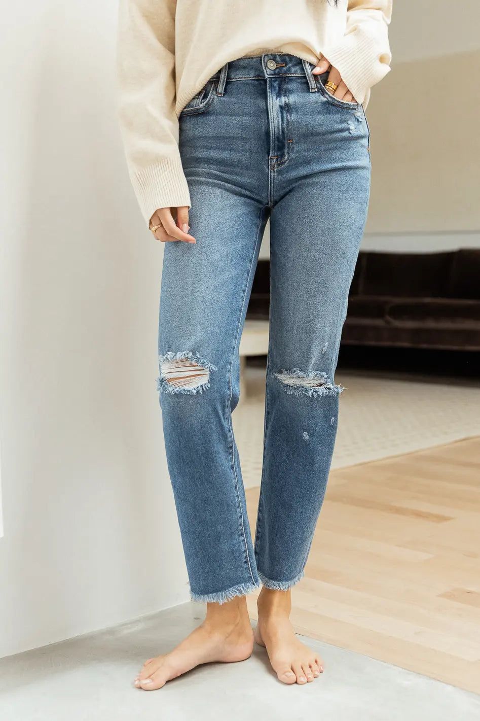 Reina Straight Leg Jeans | Bohme