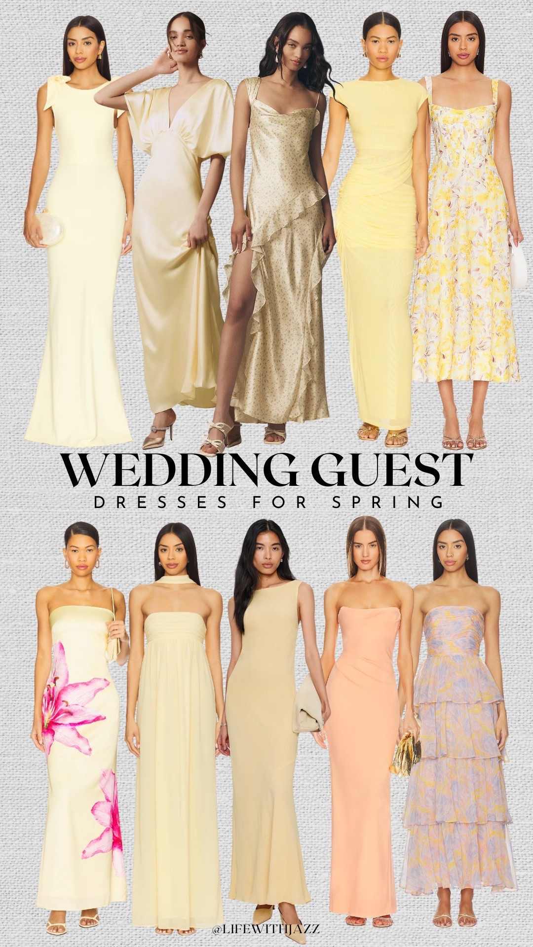 Spring wedding guest dresses 

#LTKWedding