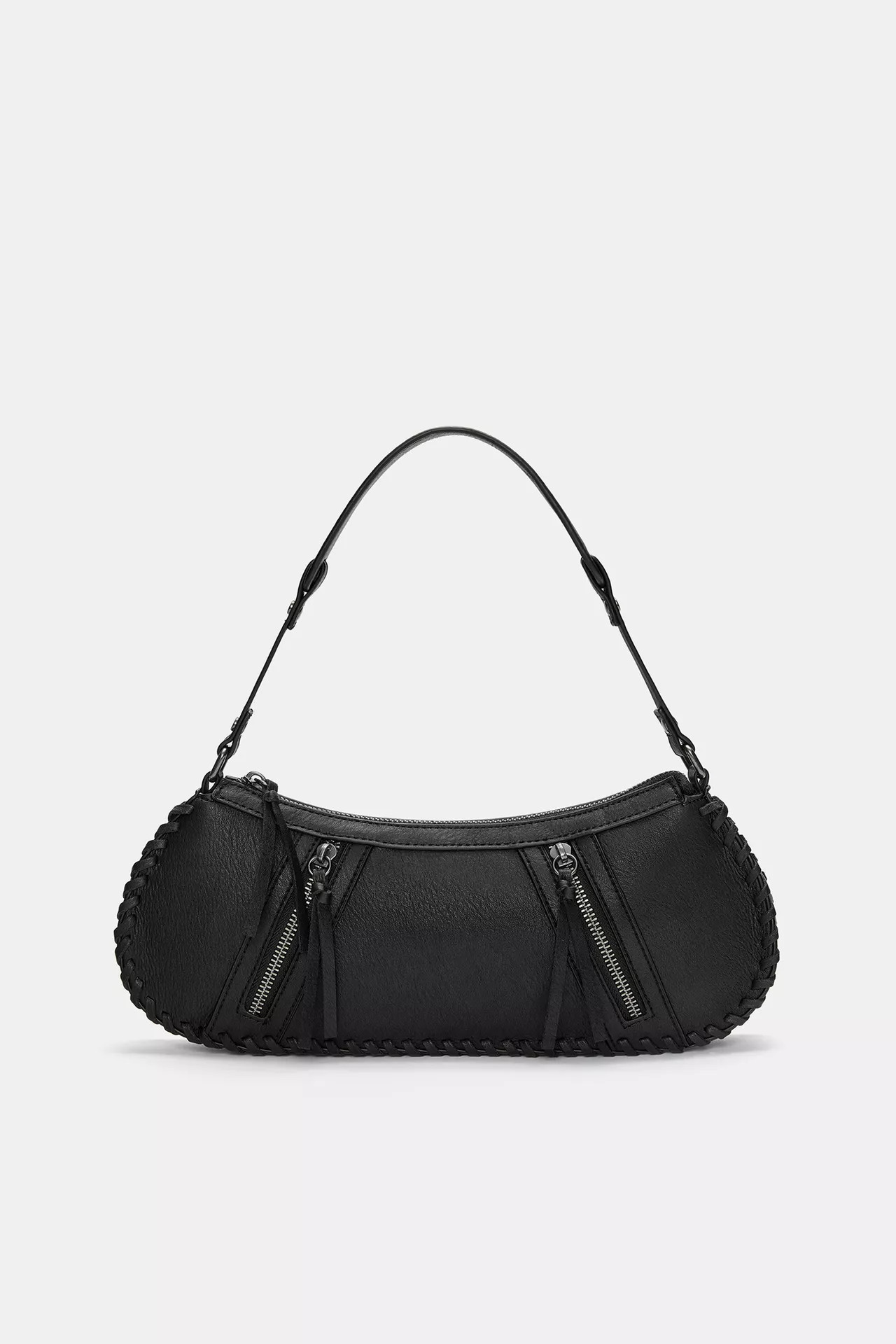 Shoulder bag with zips | PULL and BEAR UK